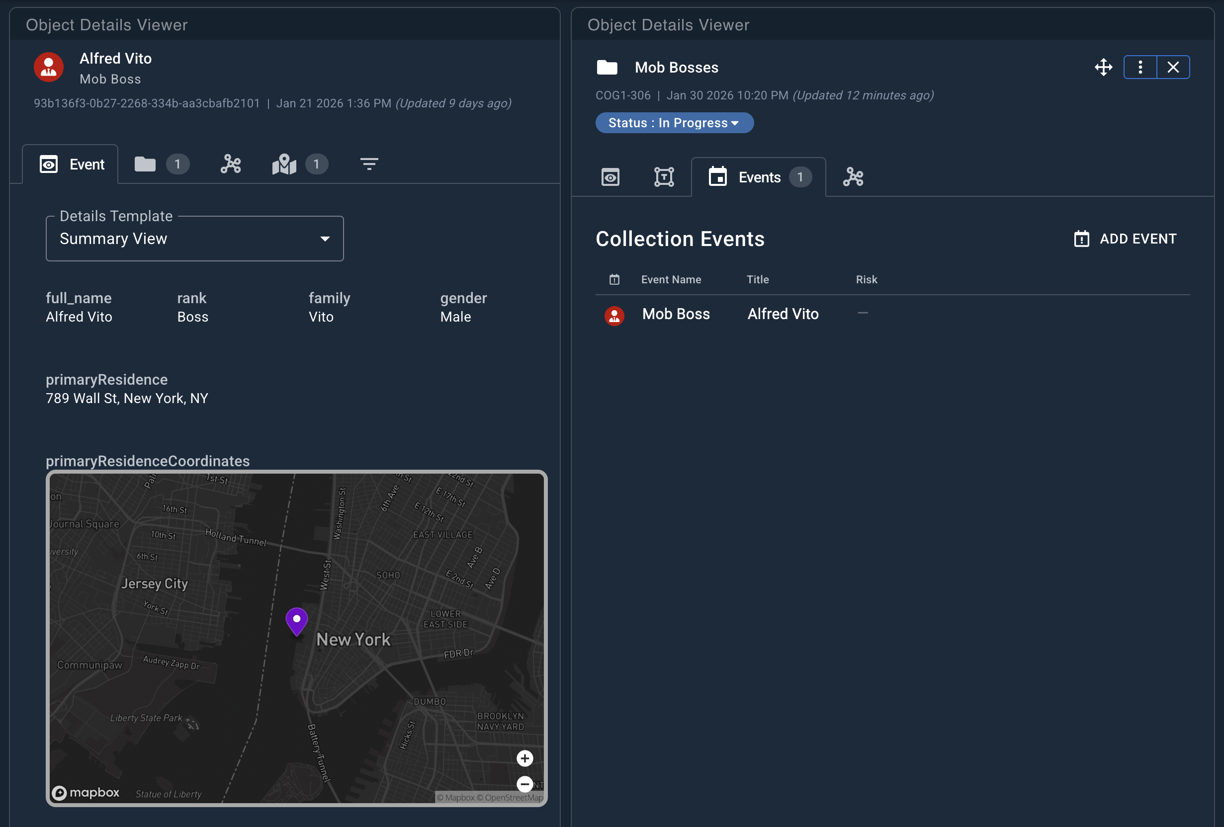 Example of appearance of an event with no Event Decorations set